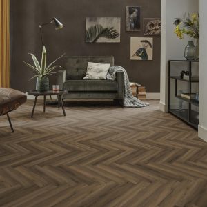 Ambiant Spigato Visgraat Dryback Warm Brown 3
